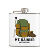 Mt. Rainier National Park Backpack フラスク (正面)