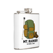 Mt. Rainier National Park Backpack フラスク (右)