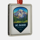 Mt. Rainier National Park Shield メタルオーナメント (右)