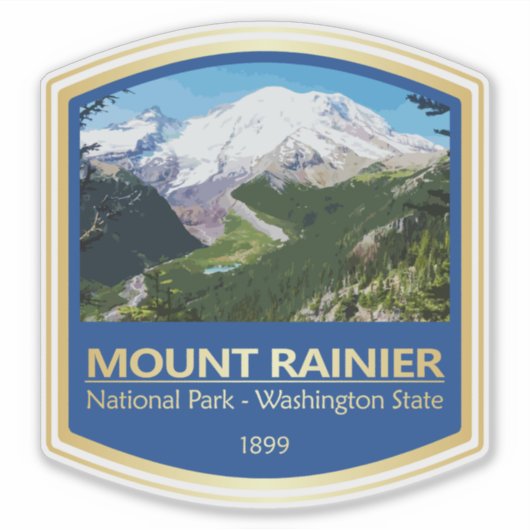 Mt Rainier NP (PF1) シール (正面)