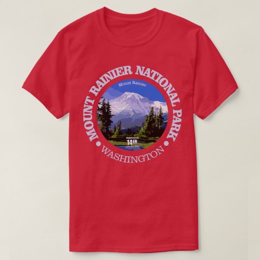 Mt Rainier NP Tシャツ (デザイン正面)