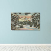 Mt. Rainier, WA – パラダイスイン&タトオッシュレンジ キャンバスプリント (インサイチュ (ウッドフロア))