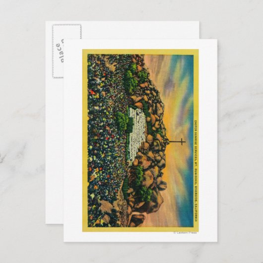 Mt. Rubidouxのイースター日の出サービス シーズンポストカード (正面/裏面)