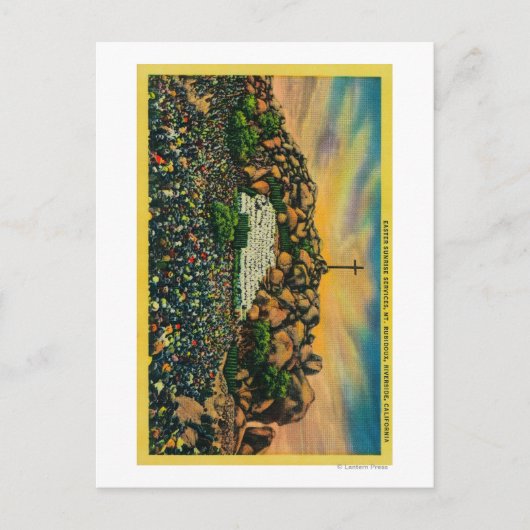 Mt. Rubidouxのイースター日の出サービス シーズンポストカード (正面)