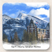 Mt Rundle and Famous Hotel, Banff, Alta，カナダ コースター (正面)