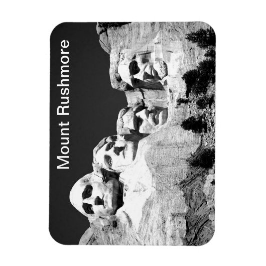 Mt Rushmoreマグネット(BW) マグネット (縦)