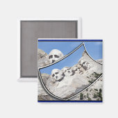 MT Rushmore – 名勝はがきカール マグネット (正面/裏面)