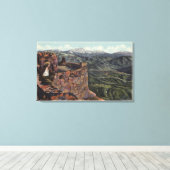 Mt. San Bernardino, Rim O' The World Hwy キャンバスプリント (インサイチュ (ウッドフロア))