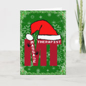 MT SANTA -マッサージセラピストクリスマスサンタ シーズンカード (正面)