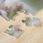 Mt ShastaのパズルのSilverleaf Phaceliaのてんとう虫 ジグソーパズル (側面)