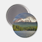 MT SHASTA FROM LAKE SISKIYOU マグネット (正面/裏面)