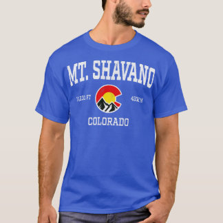Mt Shavano Colorado 14ersヴィンテージアスレティックマウンタイ Tシャツ