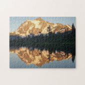 Mt. Shusksan Sunset at Picture Lake Jigsaw Puzzle ジグソーパズル (横)