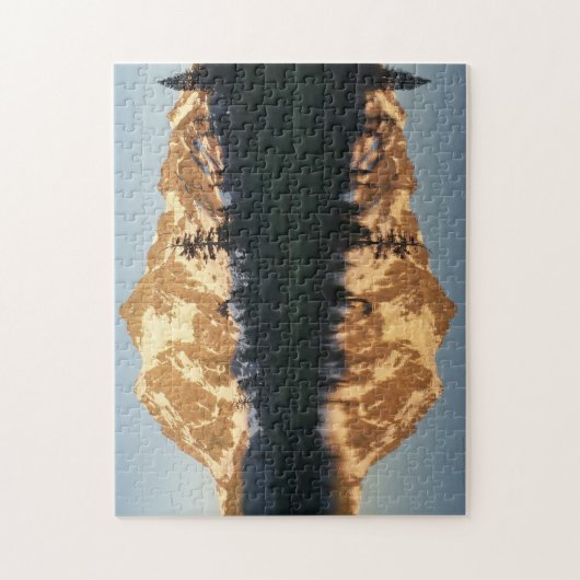 Mt. Shusksan Sunset at Picture Lake Jigsaw Puzzle ジグソーパズル (縦)