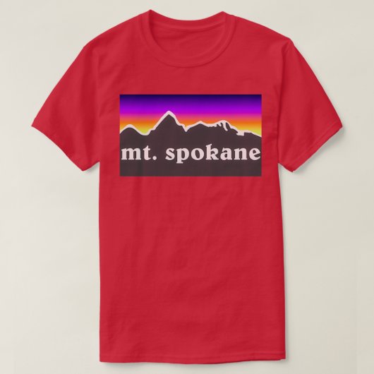 Mt Spokane Mountain Washington Ski Snowboard Mt Ba Tシャツ (デザイン正面)