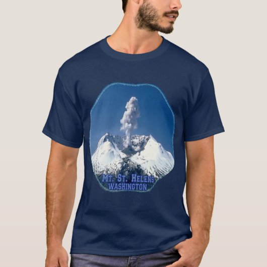 Mt St.ヘレンの火山Tシャツ Tシャツ (正面)