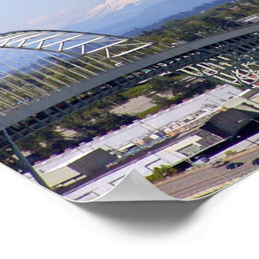 Mt St Helens & Fremont Bridgeポスター ポスター (角)