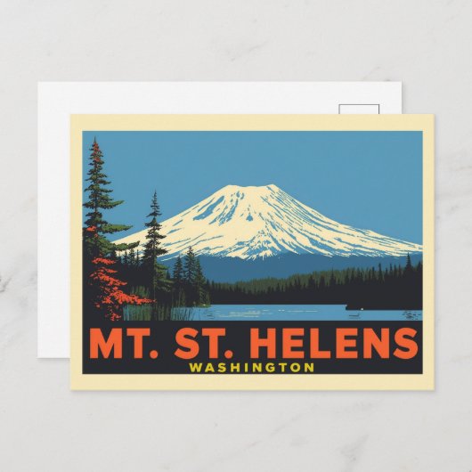 Mt. St. Helens Washington ポストカード (正面/裏面)