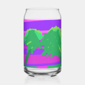 Mt. Sunset Pink Green Purple Drinkware Set ガラス缶 (正面)