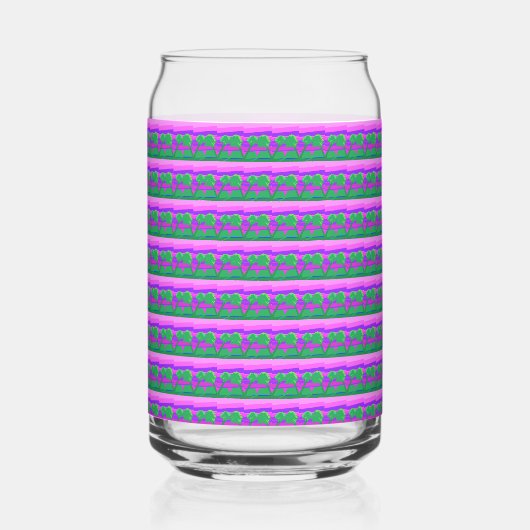 Mt. Sunset Pink Green Purple Drinkware Set ガラス缶 (裏面)