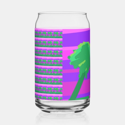 Mt. Sunset Pink Green Purple Drinkware Set ガラス缶 (右)