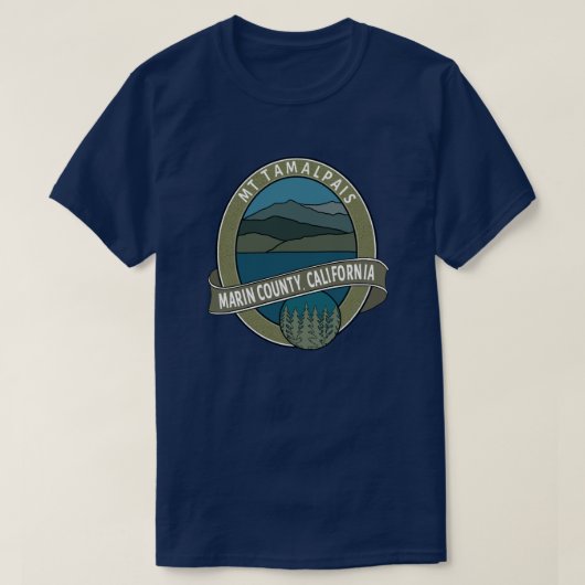 Mt Tamalpaisユニセックス Marin County California Tシャツ (デザイン正面)