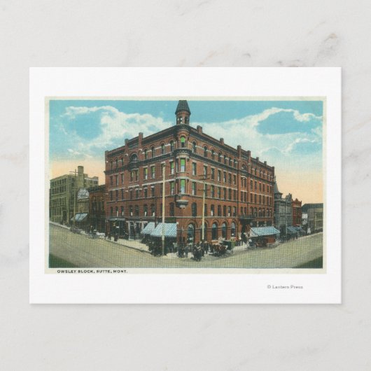 MT TownButteのOwsley Block View ポストカード (正面)