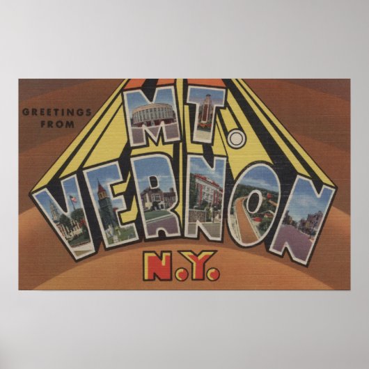 Mt. Vernon, New York - Large Letter Scenes ポスター (正面)