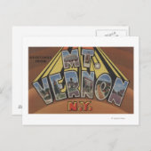 Mt. Vernon, New York - Large Letter Scenes ポストカード (正面/裏面)