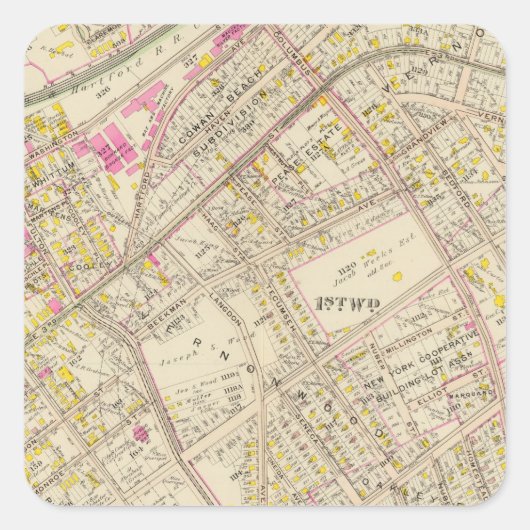 Mt Vernon wards 1、3、5、ニューヨーク スクエアシール (正面)