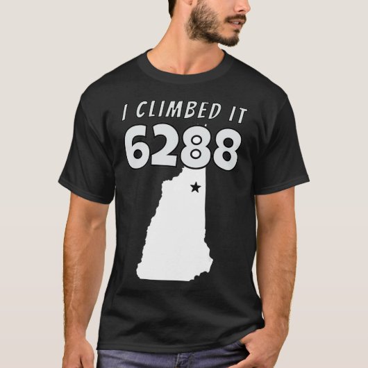 Mt Washington I登った6288山NH48ニューハム Tシャツ (正面)