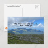 Mt Washington John Muir Postcard ポストカード (正面/裏面)