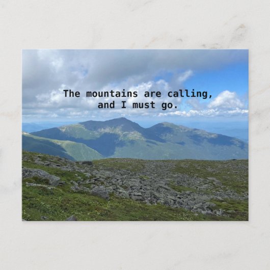 Mt Washington John Muir Postcard ポストカード (正面)