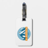 Mt. Washington New Hampshire Stars Moon ラゲッジタグ (裏面縦)