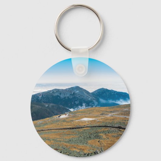 Mt. Washington View from the Top Button Keychain キーホルダー (正面)