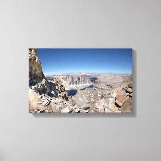 Mt Whitney Trail Junction John Muir Trail キャンバスプリント (正面)