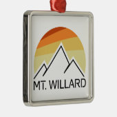 Mt. Willard New Hampshire Retro メタルオーナメント (右)