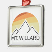 Mt. Willard New Hampshire Retro メタルオーナメント (左)