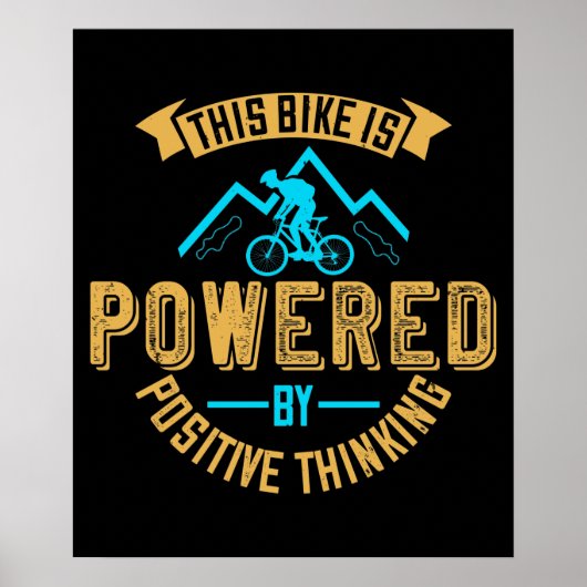 MTBバイクは次の製品によって前向き動考える作される ポスター (正面)