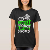 MTBバイクファン自転車MTBバイクもしくは自転車に乗る人レトロBMX MTB Tシャツ (正面)