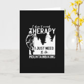 MTBバイク好きのためのユーモア溢れるギフト カード (黄色い花)