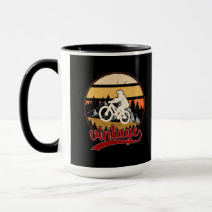 MTBマウンテンサイクリング-RIDEマウンテンバイク マグカップ
