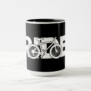 MTBマウンテンサイクリング-RIDEマウンテンバイク マグカップ