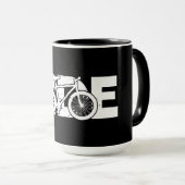 MTBマウンテンサイクリング-RIDEマウンテンバイク マグカップ (正面右)