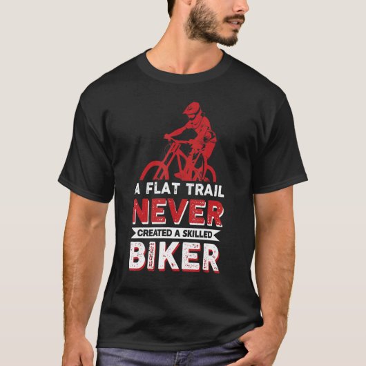 MTBマウンテンバイクサイクリングネバーバックス1 Tシャツ (正面)