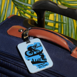 MTBマウンテンバイクトレイル湖タホカリフォルニア ラゲッジタグ