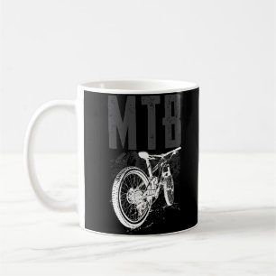 MTBマウンテンバイク自転車マウンテンサイクリングバイクもしくは自転車に乗る人 コーヒーマグカップ