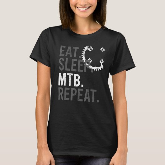 MTBリピ食べートマウンテンバイク5 Tシャツ (正面)