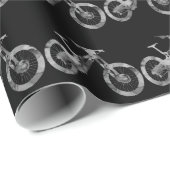 Mtb水色ダウンヒルバイクオフロード ラッピングペーパー (ロールコーナー)