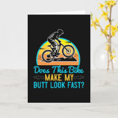 MTB – この自転車は私のお尻を速く見せる？ カード (黄色い花)
